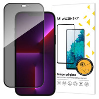 Wozinsky Privacy glass with Anti Spy filter for iPhone 15 Plus Wozinsky Privacy Glass - black