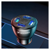 Wozinsky WCCAW 50W 4x USB-A QC car charger - white