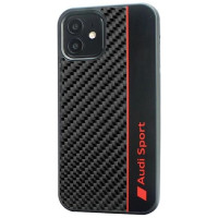 Audi Carbon Fiber Stripe iPhone 11 / Xr 6.1" black/black hardcase AUS-TPUPCIP11-R8/D1-BK