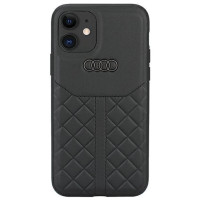 Audi Genuine Leather iPhone 12/12 Pro 6.1" black/black hardcase AU-TPUPCIP12P-Q8/D1-BK