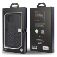 Audi Genuine Leather iPhone 12/12 Pro 6.1" black/black hardcase AU-TPUPCIP12P-Q8/D1-BK
