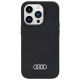 Audi Silicone Case iPhone 14 Pro Max 6.7" black/black hardcase AU-LSRIP14PM-Q3/D1-BK