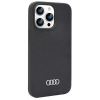 Audi Silicone Case iPhone 14 Pro Max 6.7" black/black hardcase AU-LSRIP14PM-Q3/D1-BK