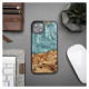 Bewood Wood and resin case for iPhone 15 Plus Bewood Unique Uranus - blue and white