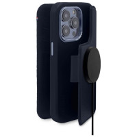 Decoded Detachable Wallet Case Leather with MagSafe with Flip for iPhone 14 Pro Max - Navy Blue