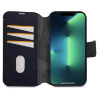 Decoded Detachable Wallet Case Leather with MagSafe with Flip for iPhone 14 Pro Max - Navy Blue