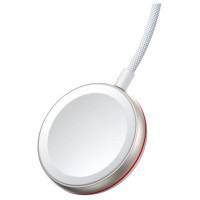 Joyroom 2 in 1 Lightning cable and inductive charger for Apple Watch 1.5m white (S-IW012)