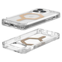 UAG Plyo MagSafe case for iPhone 15 Pro - transparent and gold