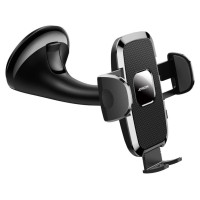 Joyroom JR-ZS259 mechanical car holder universal for phone on cockpit / window - black