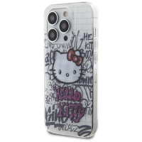 Hello Kitty IML Kitty On Bricks Graffiti case for iPhone 14 Pro Max - white