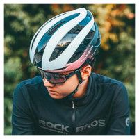 Rockbros bicycle helmet 10110004007 size L - blue and pink