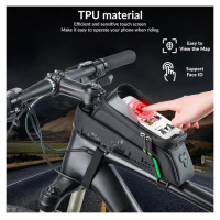 Rockbros 029-1BK bicycle bag for frame with phone cover - black