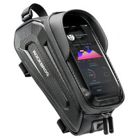 Rockbros B68-1 armored bicycle bag with phone pocket 1.7l - black