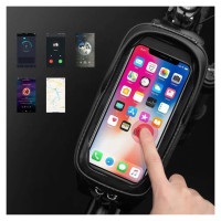 Rockbros B68-1 armored bicycle bag with phone pocket 1.7l - black