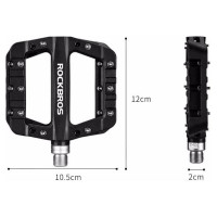 Rockbros 2017-12CBK Nylon Bicycle Pedal Set - Black