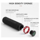 Rockbros BT1001BKRD sponge bicycle handlebar grips - black and red