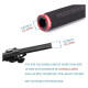Rockbros BT1001BKRD sponge bicycle handlebar grips - black and red