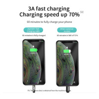 Joyroom Sharp Series S-M411 USB-A / micro USB 3A 1.2m Cable with Charging Indicator - Black