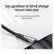Joyroom Sharp Series S-M411 USB-A / micro USB 3A 1.2m Cable with Charging Indicator - Black