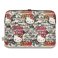 Hello Kitty PU Metal Logo case for a 14" laptop - beige