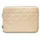 Hello Kitty Zip PU Quilted Bows case for a 14" laptop - gold