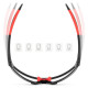 Rockbros SP216BK photochromic UV400 cycling glasses - black and red