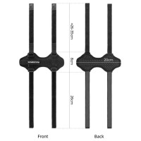 Rockbros 50210064001 bicycle strap with Velcro for Bluetooth speaker or water bottle - black