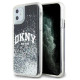 Dkny Liquid Glitter Big Logo case for iPhone 11 / Xr - black