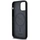 Dkny Liquid Silicone White Printed Logo MagSafe Case for iPhone 12/12 Pro - Black
