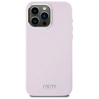 Dkny Etui DKNY Liquid Silicone Small Metal Logo MagSafe na iPhone 14 Pro Max - różowe