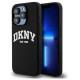 Dkny Liquid Silicone White Printed Logo MagSafe iPhone 15 Pro Case - Black