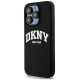 Dkny Liquid Silicone White Printed Logo MagSafe iPhone 15 Pro Case - Black