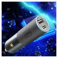 3Mk Protection 3mk Hyper Car Charger USB-C USB-A 100W - silver