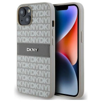 Dkny Leather Mono Stripe & Metal Logo case for iPhone 15 / 14 / 13 - beige
