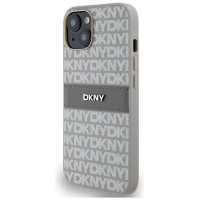 Dkny Leather Mono Stripe & Metal Logo case for iPhone 15 / 14 / 13 - beige