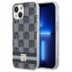 Dkny IML Checkered Mono Pattern & Printed Stripes MagSafe Case for iPhone 15 Plus / 14 Plus - Black