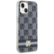 Dkny IML Checkered Mono Pattern & Printed Stripes MagSafe Case for iPhone 15 Plus / 14 Plus - Black