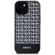 Dkny Leather Printed Pattern Metal Logo MagSafe Case for iPhone 15/14/13 - Black