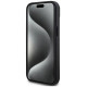 Dkny Leather Printed Pattern Metal Logo MagSafe Case for iPhone 15/14/13 - Black