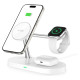 Tech-Protect A12 3in1 MagSafe Inductive Charger for Smartphone/Headphones/Smartwatch - White