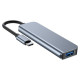Tech-Protect HUB Tech-Protect V1 4in1 USB-C - 3x USB-A 2.0 / USB-A 3.0 - gray