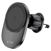Tech-Protect MM15W-V1 Car Phone Holder with MagSafe 15W Wireless Charger for Cockpit/Air Vent - Black