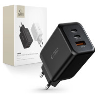 Tech-Protect C65W charger 2x USB-C PD 65W / USB-A QC 3.0 - black