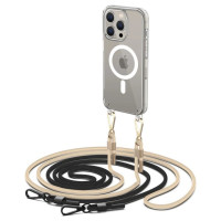 Tech-Protect FlexAir Chain Case with MagSafe for iPhone 15 Pro - Black/Beige