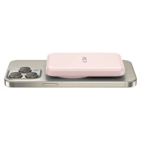 Tech-Protect LifeMag PB10 Powerbank with MagSafe 5000mAh 15W USB-C port - pink + USB-C cable