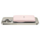 Tech-Protect LifeMag PB10 Powerbank with MagSafe 5000mAh 15W USB-C port - pink + USB-C cable