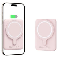 Tech-Protect LifeMag PB10 Powerbank with MagSafe 5000mAh 15W USB-C port - pink + USB-C cable