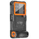 Tech-Protect Waterproof Case IPX8 for 4.7-6.7" Smartphones - Black and Orange