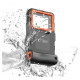 Tech-Protect Waterproof Case IPX8 for 4.7-6.7" Smartphones - Black and Orange
