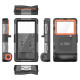 Tech-Protect Waterproof Case IPX8 for 4.7-6.7" Smartphones - Black and Orange